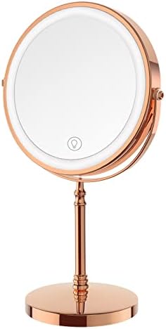 DEIOVWXS Makeup Mirror, Rechargeable Vanity Mirror by DEIOVWXS