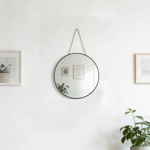 Round Wall Mirror Door Mirror PVC Plastic Frame - Image 3