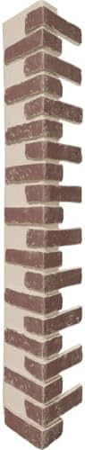 Outside Corner for EverStone Faux Classic Aged Brick Siding Panels, 8 1/2"W x by EkenaMillwork