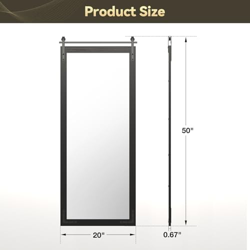Brightify Full Length Mirror Wood - Image 3