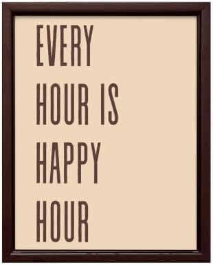 InkFlow Posters Every Hour Happy Hour Canvas Poster by InkFlowPosters