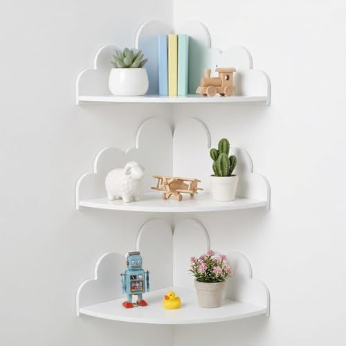 Cloud Floating Corner Shelves by Unknown