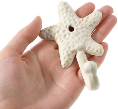 3pcs Decorative Hooks for Hanging, Cast Iron Star Fish Beach Themed Wall Hooks - Image 4