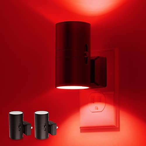 L LOHAS LED Red Night Light, Circadian Night Lights Plug into Wall, 2 Pack by LLOHASLED