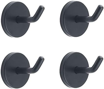 Classic Black Stainless Steel Heavy Duty Coat Hook, Durable Robe Hanger Wall by NELXULAS