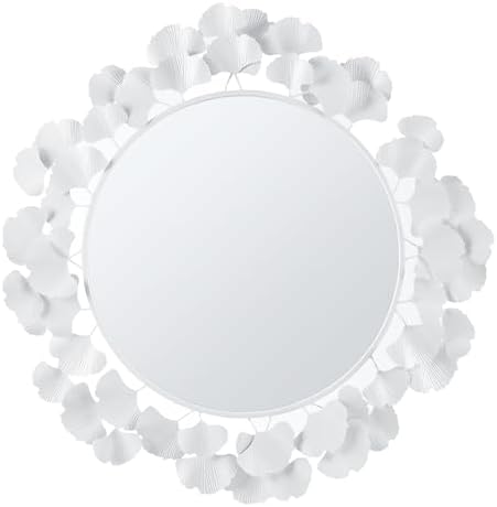 Martha Stewart Wall Décor Large Gingko Leaf Round Wall Mirror by MarthaStewart