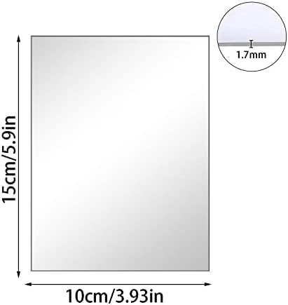 4'' x 6'' x 0.07'' Acrylic Mirror Tiles - Image 2