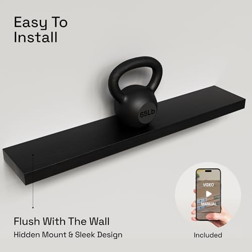 Solid Wood Floating Shelves for Wall 36 Inches Long - Image 5