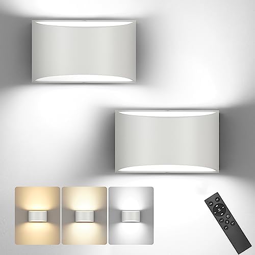 TRLIFE Modern LED Wall Sconces, Remote Control Dimmable and Adjustable Color by TRLIFE