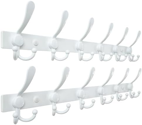 Dseap Coat Rack Wall Mount 24 Inch, Heavy Duty 12-Gauge Base vs Flimsy 1mm by Dseap