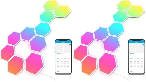 Govee Glide Hexa Light Panels, RGBIC Hexagon LED Wall Lights, Wi-Fi Smart Home by Unknown