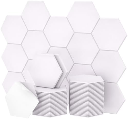 TONOR 48 Pack High Density Hexagon Acoustic Panels by TONOR
