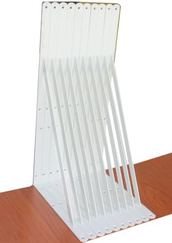 8 Pack L24 x H 12" White Heavy Duty Shelf Brackets by MHMYDZ