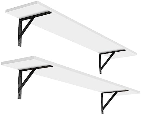 DINZI LVJ Long Wall Shelves, 39.4 Inch Wall Mounted Shelves by DINZILVJ