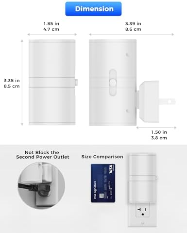 L LOHAS LED Night Light, Calm Blue Night Lights Plug into Wall, Light Sensor - Image 7