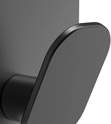 DELITON Black Towel Hooks 6 Pack, Stainless Steel Self Adhesive Wall Hooks - Image 4