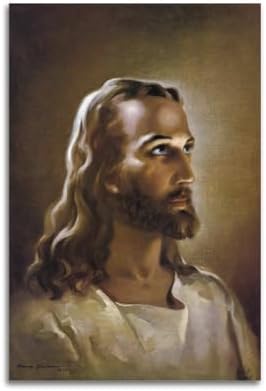 Warner Sallman Head of Christ Jesus Painter Work Posters Modern Classroom by Unknown