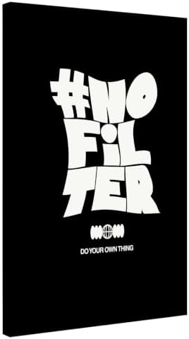 InkFlow Posters No Filter Canvas Poster by InkFlowPosters