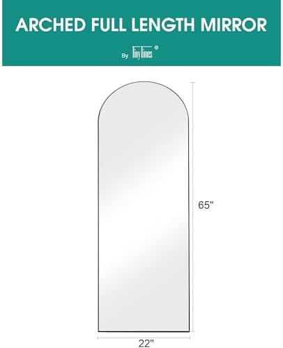 65''x22'' Arched Full Length Mirror, Floor Mirror - Image 2