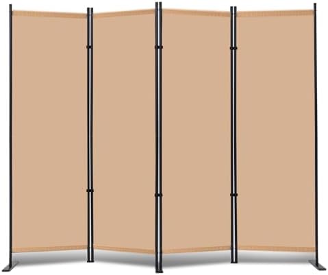 RANTILA 4 Panel Room Divider, 6 FT Folding Privacy Screen by RANTILA