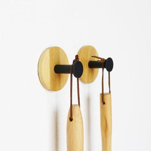 4Pack Decoration Wood Wall Hook Coat Hooks - Image 3