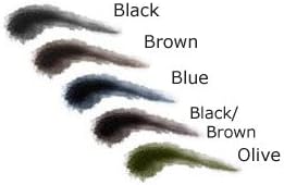 Lauren Brooke Cosmetiques All Natural Eye Liner Pencil, Organic Makeup (Black/Brown)