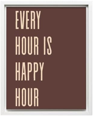 InkFlow Posters Every Hour Happy Hour Canvas Poster by InkFlowPosters