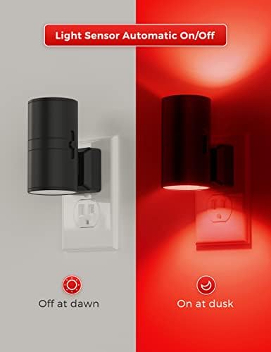 L LOHAS LED Red Night Light, Circadian Night Lights Plug into Wall, 2 Pack - Image 4