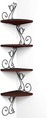 Alsonerbay 4-Tier Cat Shaped Corner Floating Shelf Wall Mount by Alsonerbay