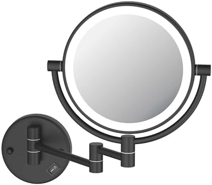 KIBI Circular Wall Mount Makeup Mirror by KIBI