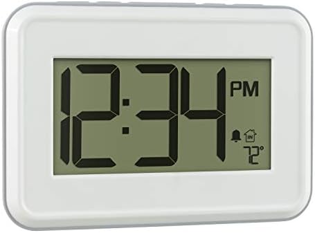 La Crosse Technology 513-113W Digital White Wall Clock - Image 3