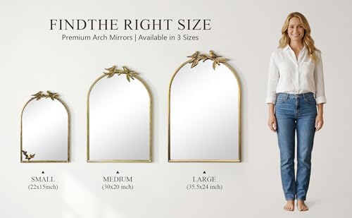 Gold Baroque Vintage Mirror for Vanity 36x24Inch Gold Antique - Image 3