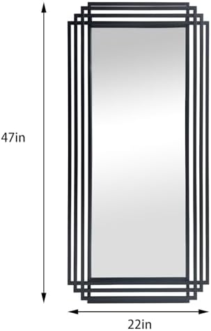 47"x22" Large Rectangle Decorative Mirror - Image 5