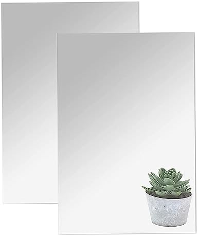16" x 12" x 2Pcs Acrylic Mirror Sheets, Decorative Wall Mirrors by DARENYI