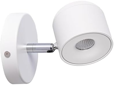 Aisilan White 7W Modern Dimmable Adjustable Wall Sconce Fixture LED COB Wall by AisilanLighting