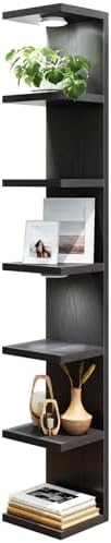 Fixwal 7 Tier Wall Shelf with LED Lights Lack Shelf by Fixwal