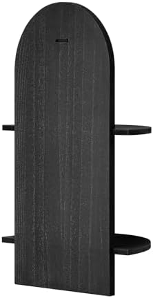 American Art Decor Lunar Ledges Wall Shelf in Black - Image 7