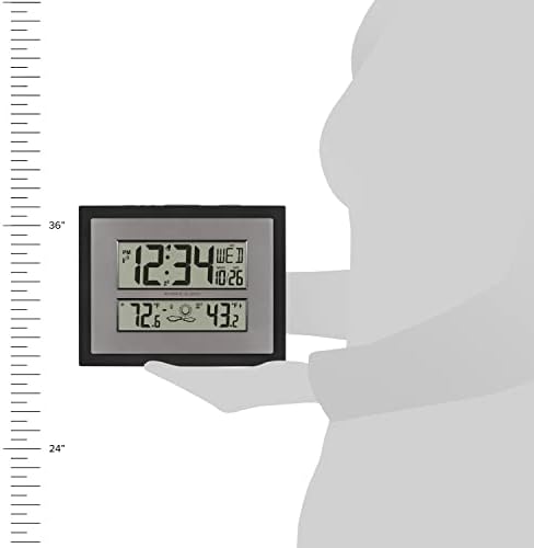 La Crosse Technology 512-65937 Black Atomic Digital Clock - Image 6