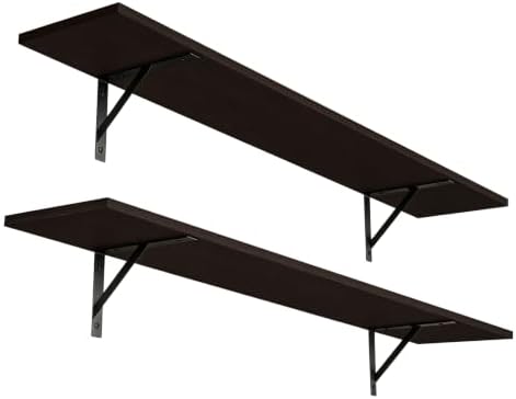 DINZI LVJ Long Wall Shelves, 47.3Inch Wooden Floating Shelves by DINZILVJ