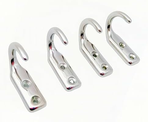 Heavy Duty Stainless Steel 316 Wall Hooks, Marine Grade Wall Hanger Key Hook - Image 4