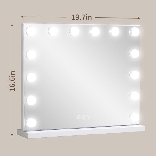Vanity Mirror with Lights Lighted Makeup Mirror with Dimmable LED Bulbs - Image 5