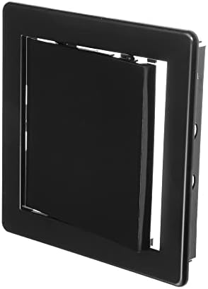 6" x 6" Black ABS Plastic Plumbing Access Panel by ECOPROVENT