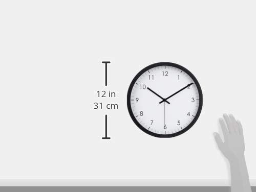 Amazon Basics Classic 12", Silent Non Ticking, Battery Operated, Round Wall - Image 5