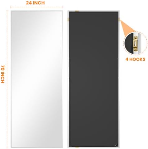 Full Length Floor Mirror 70"x24", Large Standing Body Mirror - Image 2