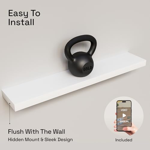 Solid Wood Floating Shelves for Wall 36 Inches Long - Image 5