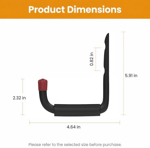 6 Pack Garage Hooks Heavy Duty, Utility Steel Hooks - Image 2