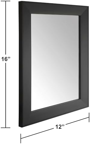 Ruomeng Rectangular Wall Mirror 12" x 16" Framed Mirror - Image 4