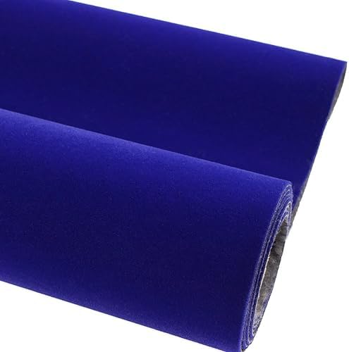 Blue Self Adhesive Soft Velvet Drawer Liner DIY Fabric Felt Liner by TAOGIFT