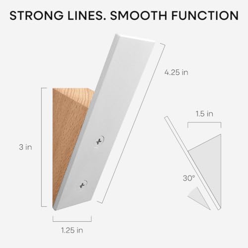 Homeforia Beachwood Coat Hooks, High-End Wood & Metal - Image 4