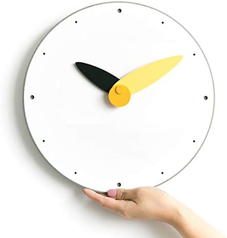 Stephanie Imports Modern Minimalist Yellow & Black Wall Clock - Image 4